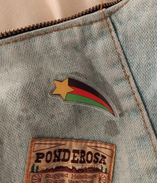 South Sudanese Star Pin